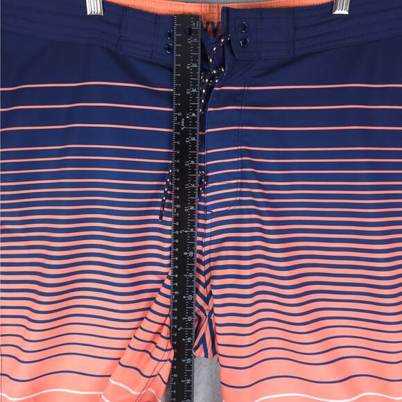 Old Navy California Board Shorts Mens 38x9 Blue Orange Swim Wear Beach - Picture 5 of 9